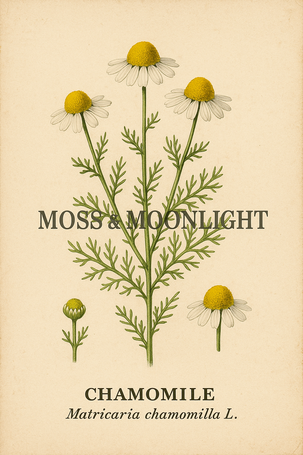 Vintage Botanical Art Print — Chamomile
